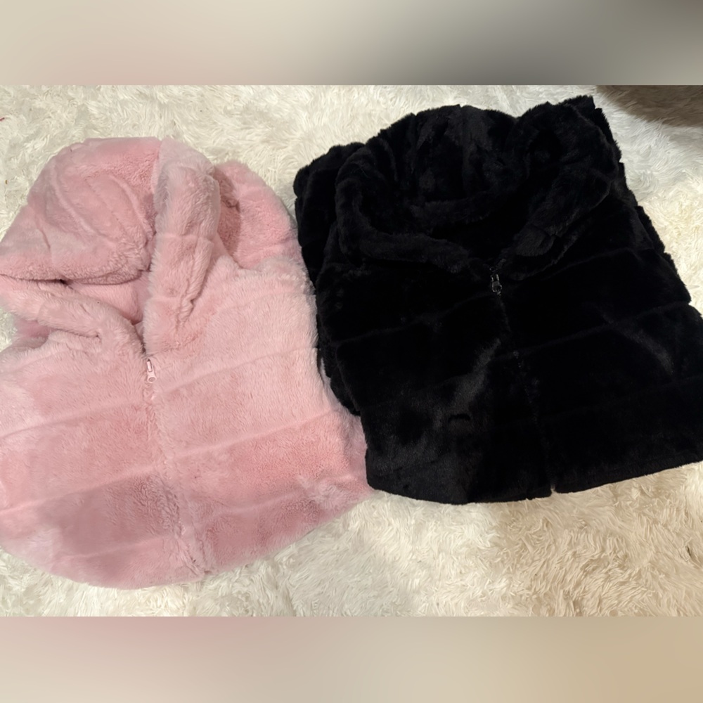 2 or 1 fluffy jacket